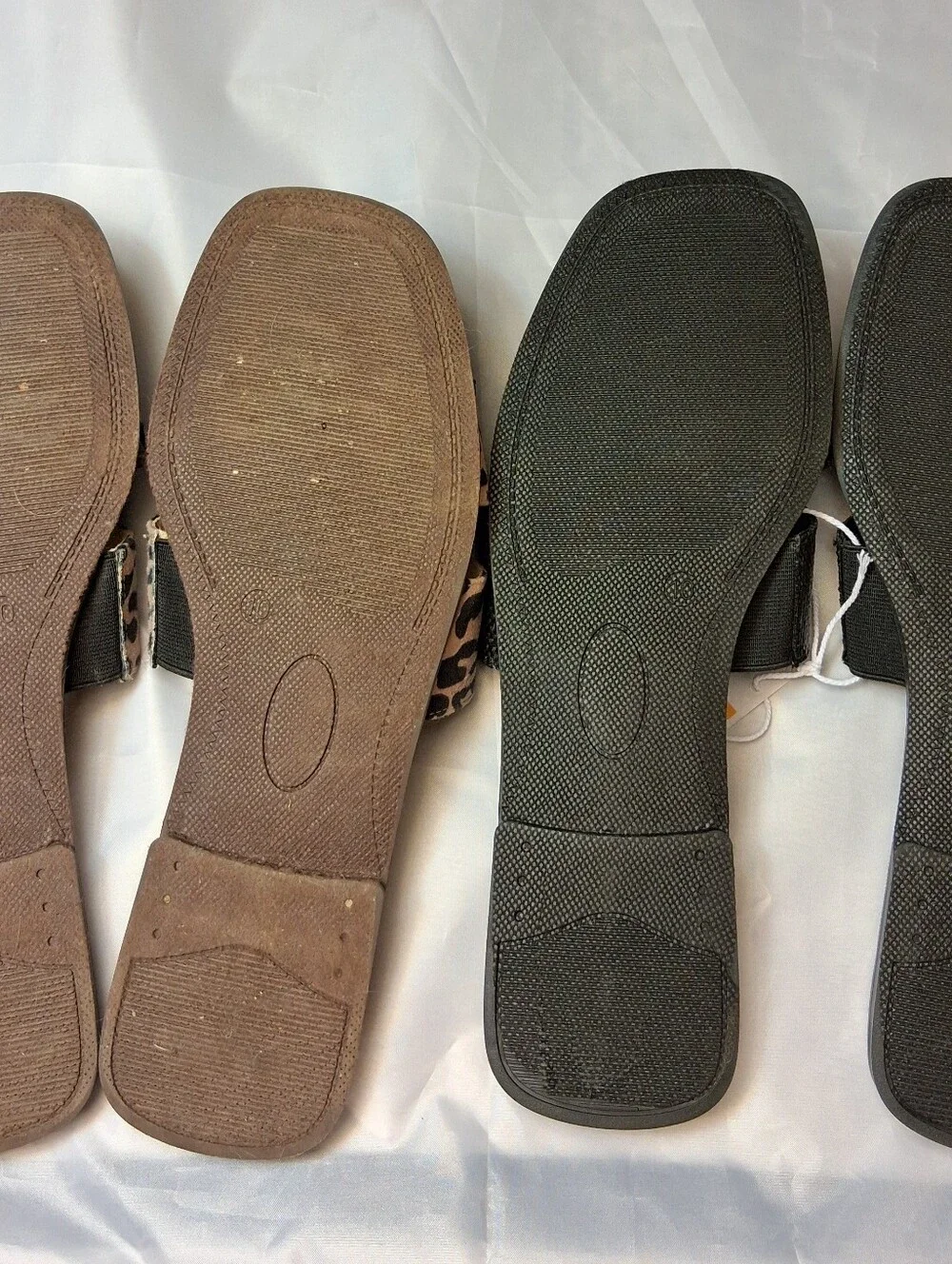 Serra Ladies Slide Sandals Size 10 Bundle - NWT- Black Woven & Leopard Print
